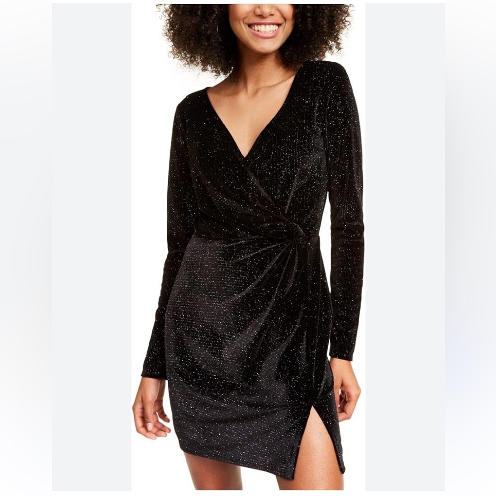 Trixxi Black Sparkley Mini Dress size Medium